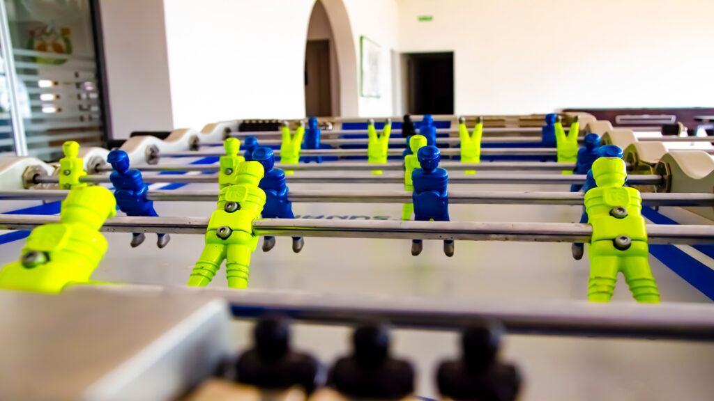 Futbolín en la Zona de Ocio del Club Deportivo Las Tinajas